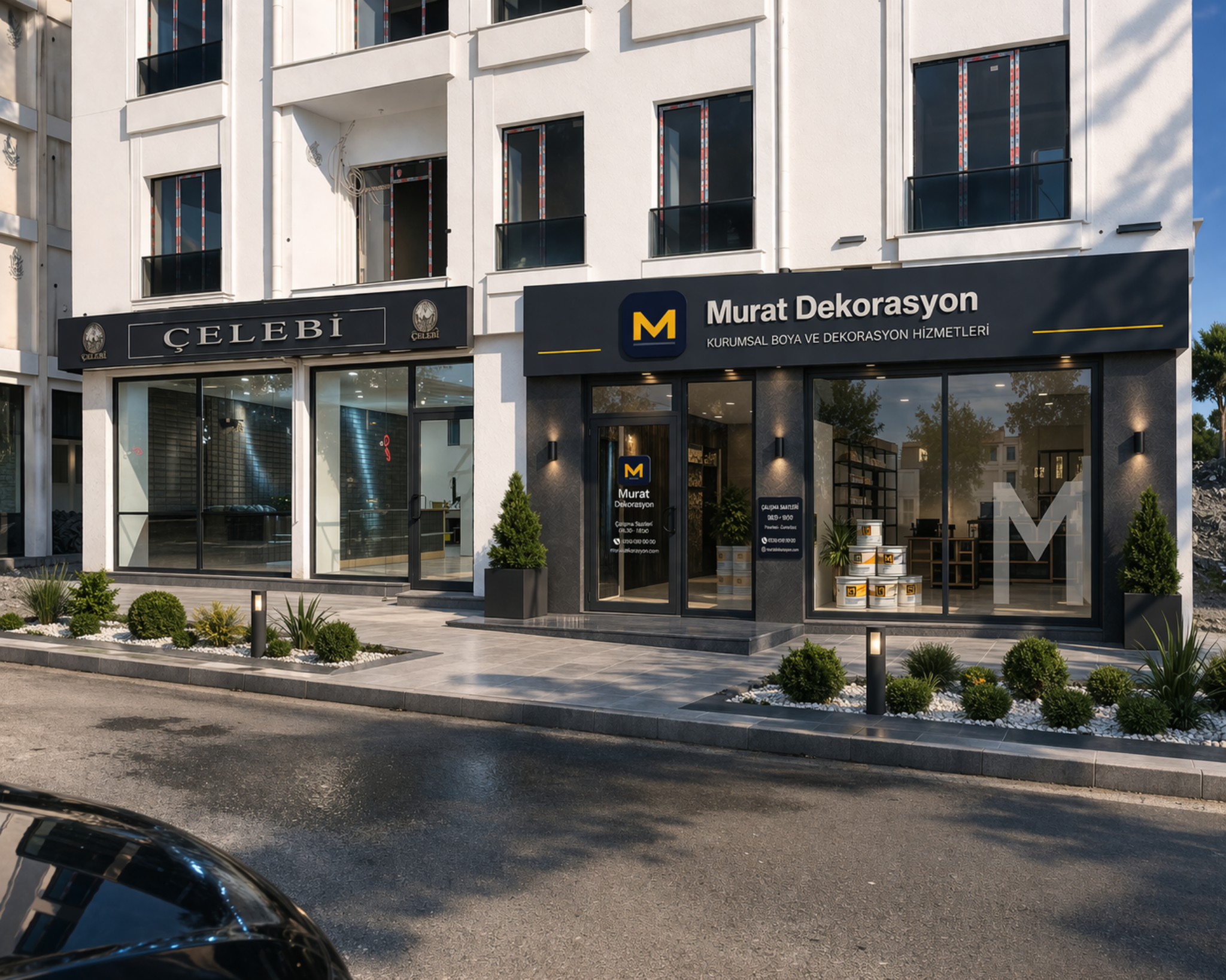 Murat Dekorasyon ofis ve mağaza dış cephe görünümü